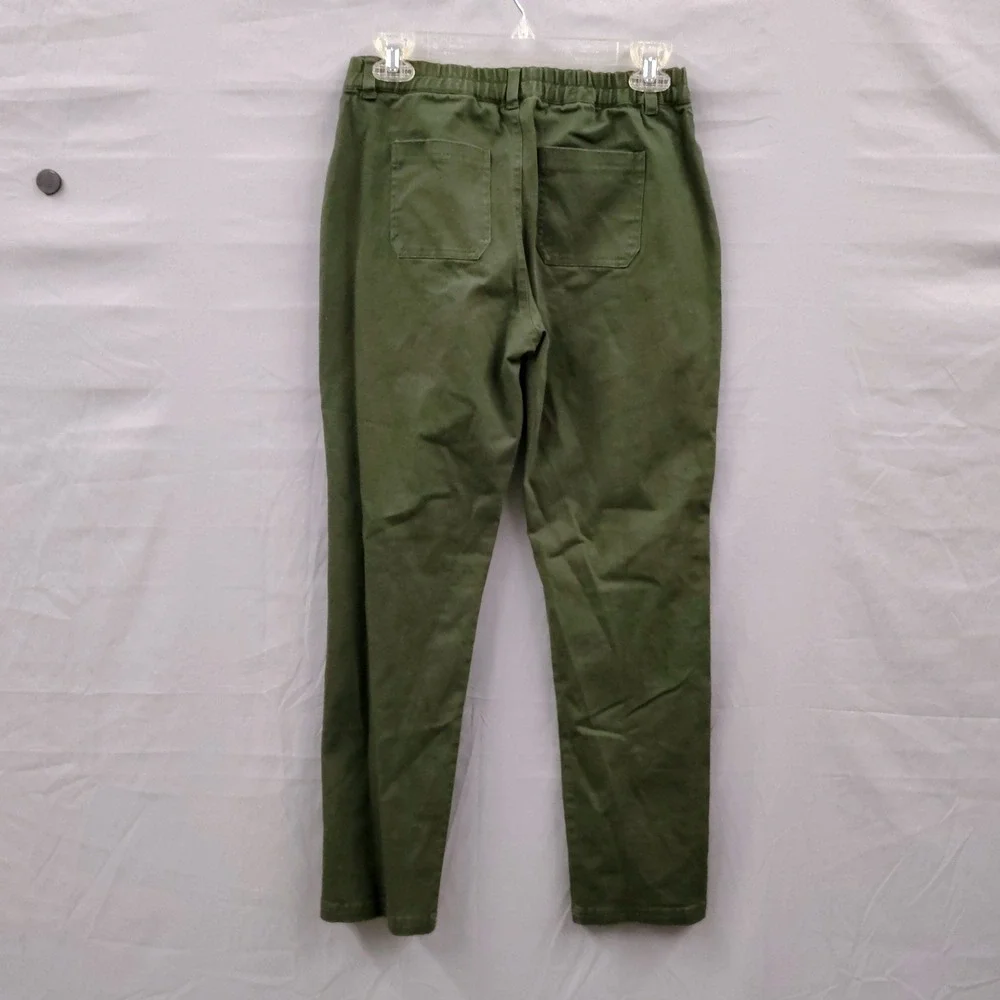Girl‎ Scouts Kids Size L Olive Green Cargo Utility Uniform Pants  Cotton Blend